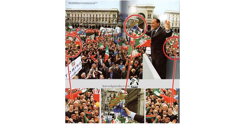 Berlusconi 25 delirantes errores de photoshop en publicidad