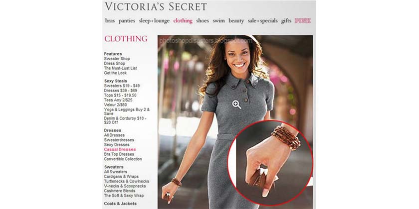 Victoria´s Secret 25 delirantes errores de photoshop en publicidad