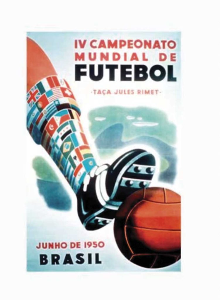 El logotipo del Mundial de Brasil 1950 forma parte de la historia de todos los logotipos de los Mundiales