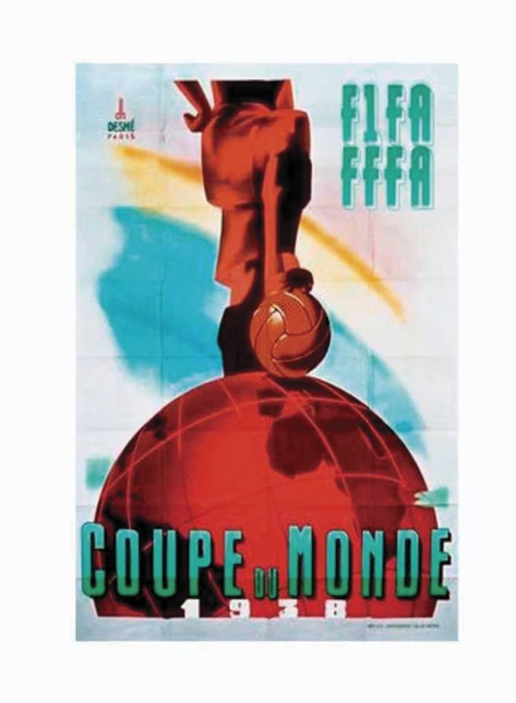 El logotipo del Mundial de Francia 1938 forma parte de la historia de todos los logotipos de los Mundiales