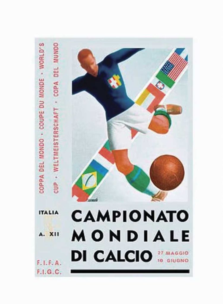 El logotipo del Mundial de Italia 1934 forma parte de la historia de todos los logotipos de los Mundiales