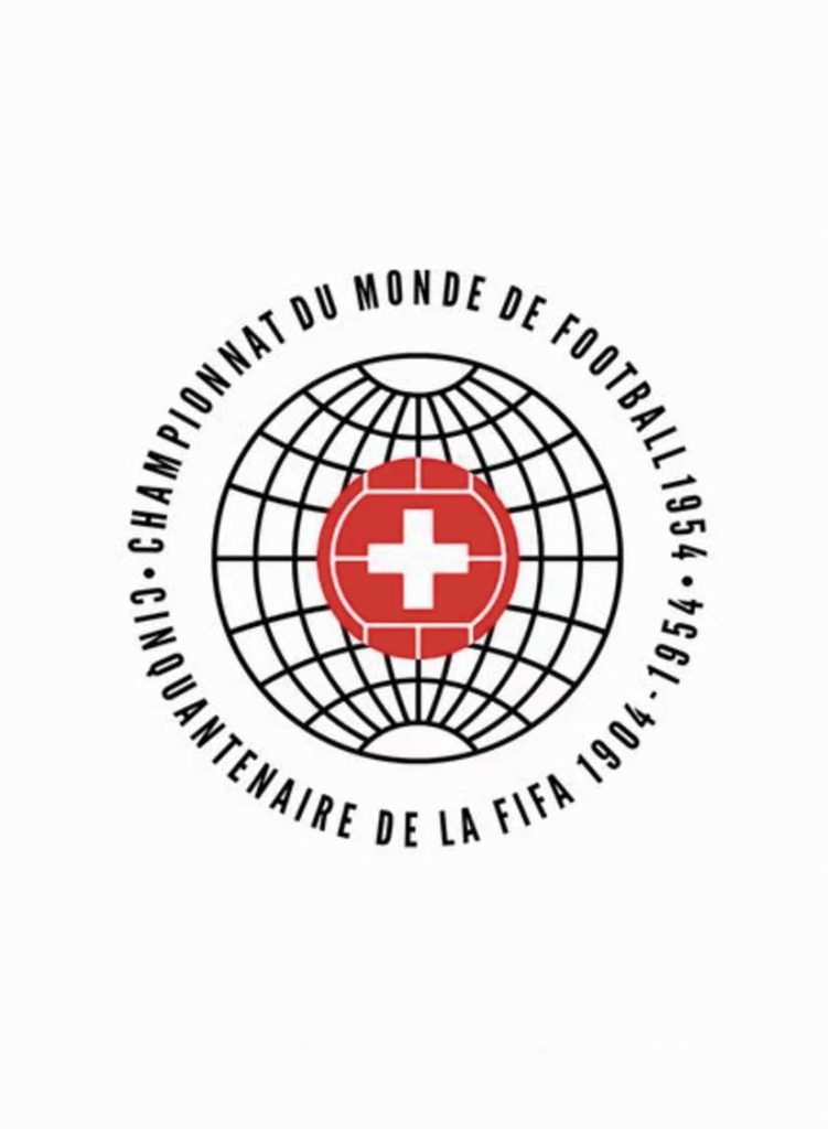 El logotipo del Mundial de Suiza 1954 forma parte de la historia de todos los logotipos de los Mundiales